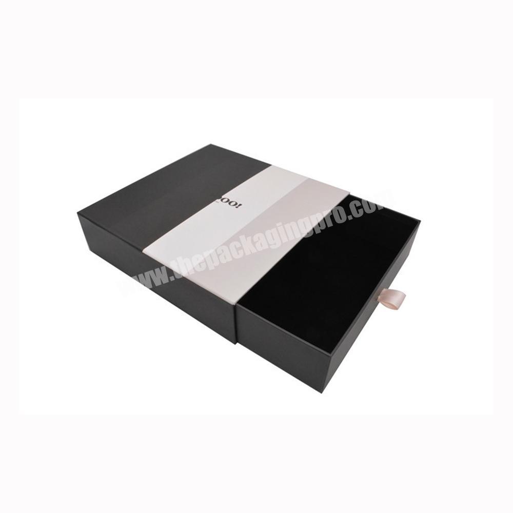 JINGLIN Custom Packaging Drawer Boxes Luxury Handmade Gray Board Paper Gift Slide Box for Jewelry Chocolate Cosmetic Sunglasses