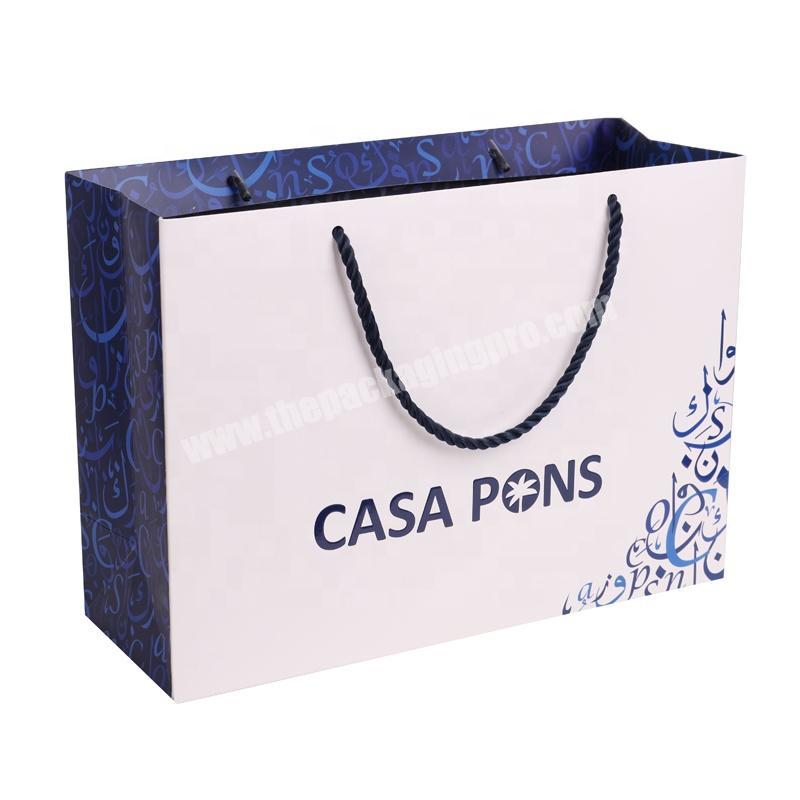 Wholesale Kraft Shopping Paper Bag With Custom Logo Printed For Gift Packaging Paper Bag With Handle