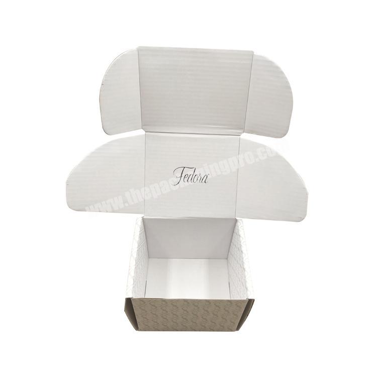 Mini box packaging paper corrugated white shipping boxes for small gift