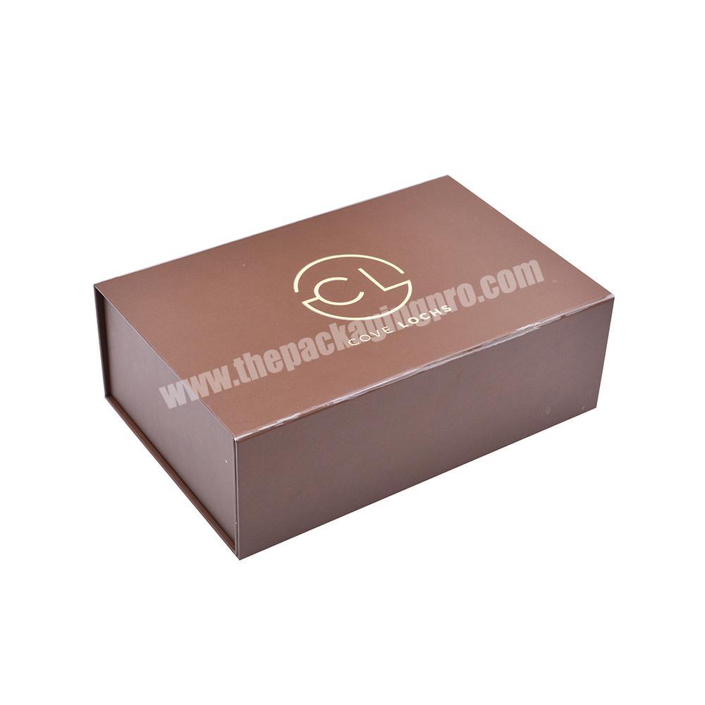Luxury Rigid Cardboard Paper Wigs Magnetic Packaging Box For Hair Extensions Storage Flat Folding Packaging Collapsible Gift Box