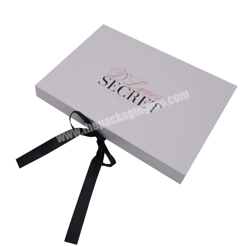 Custom rose gold foiling luxury gift packaging box with magnetic lid
