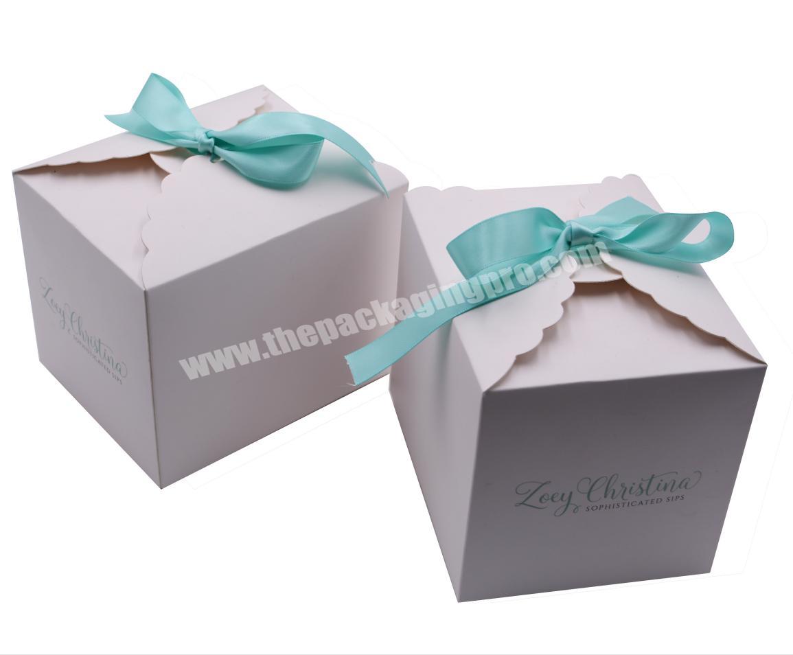 Custom muffin cupcake birthday cake packaging box paper takeaway box for packaging