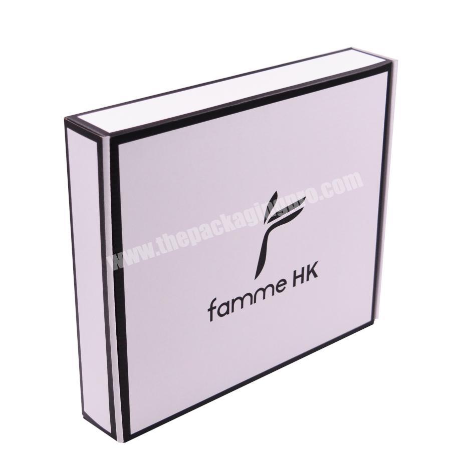 Costume corrugated paper cloth box shipping packaging malier box