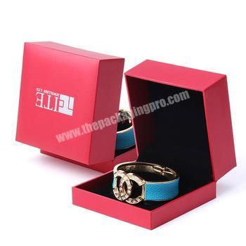 rectangle paper cardboard jewellery box custom color logo print jewelry packaging box