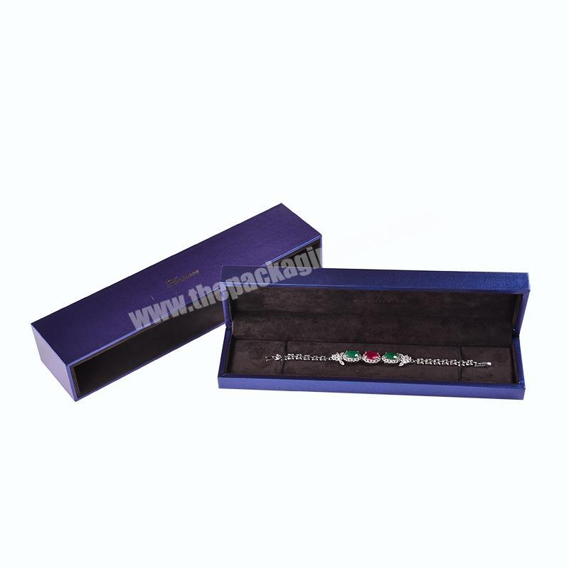Top sale color custom logo printing purple necklace bracelet jewelry boxes drawers
