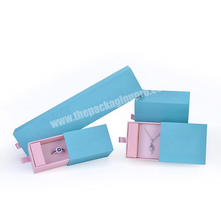Valentine Elegant paper custom logo cardboard drawer jewelry packaging box