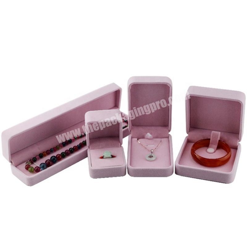 High Quality Storage Presentation Necklace Bracelet Ring PendantJewel Box Velvet Case