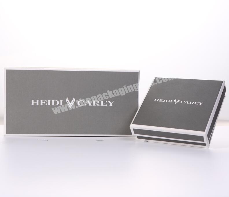 Grey Matte Lamination Custom Gift Packaging Paper Box ForJewelry