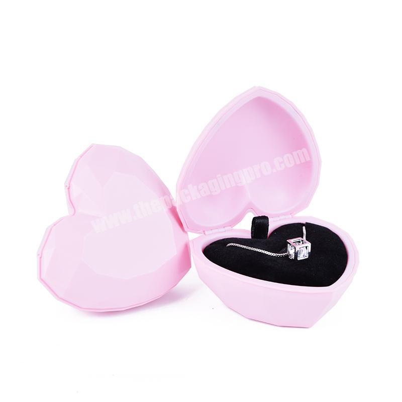 girls music jewellery box plastic custom logo heart shaped musical beautiful music jewelry storage box