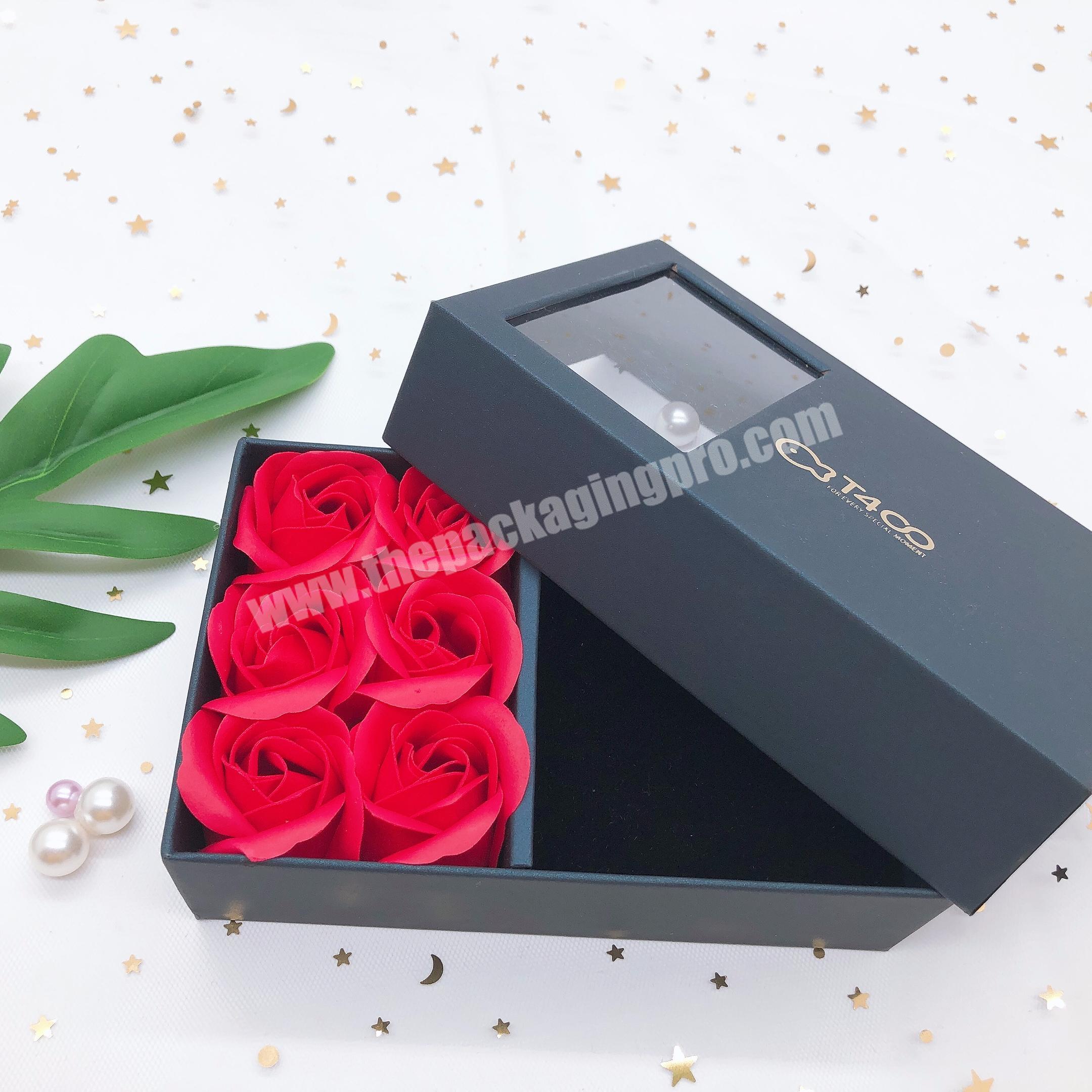 Yiwu Supplier Factory Price flower paper box with custom logo,  Gift Packaging Jewelry Box