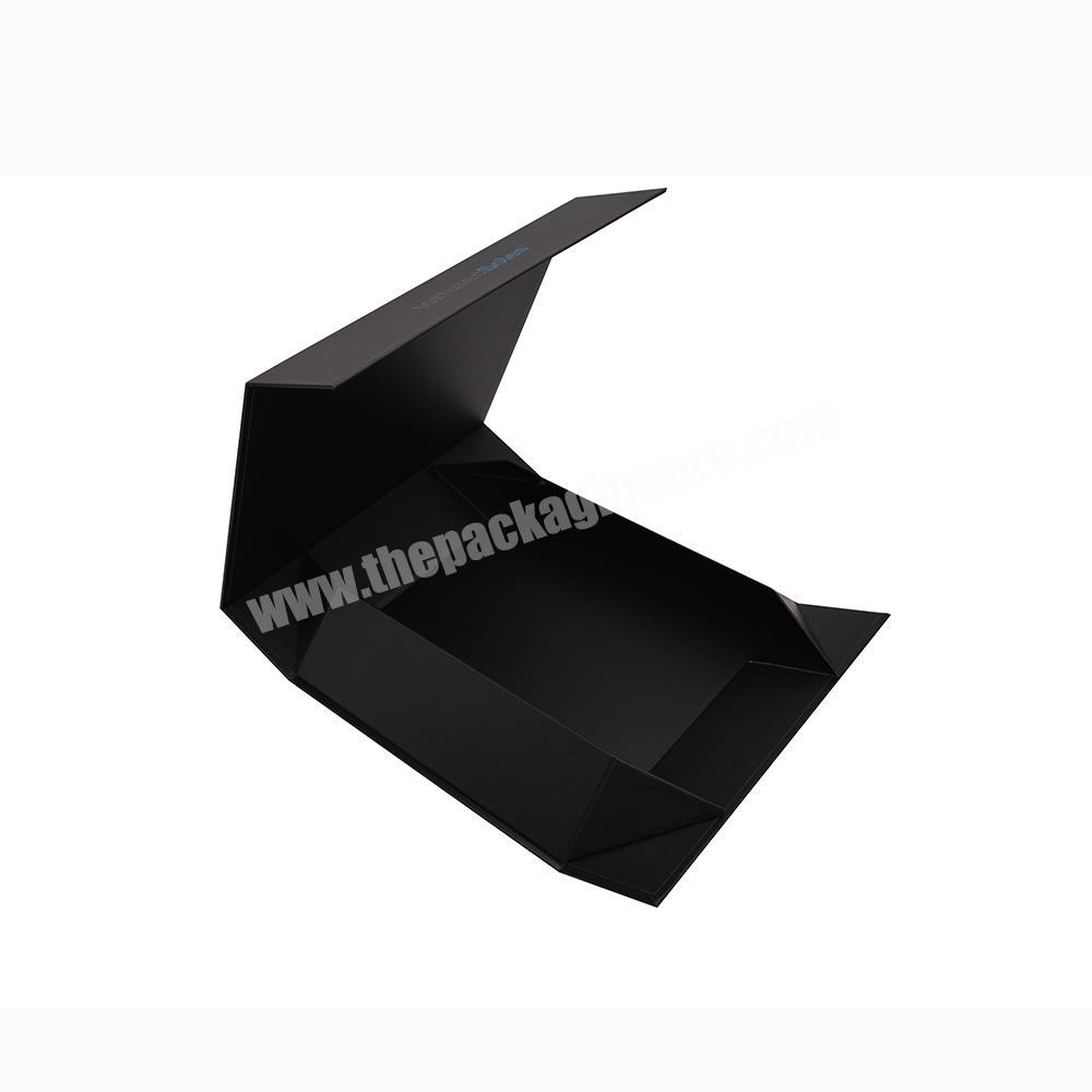 Custom Logo Jewelry Paper Folding Gift Black Box Packaging Boxes Cardboard Packing Boxes For Gift Pack Cosmetic Makeup