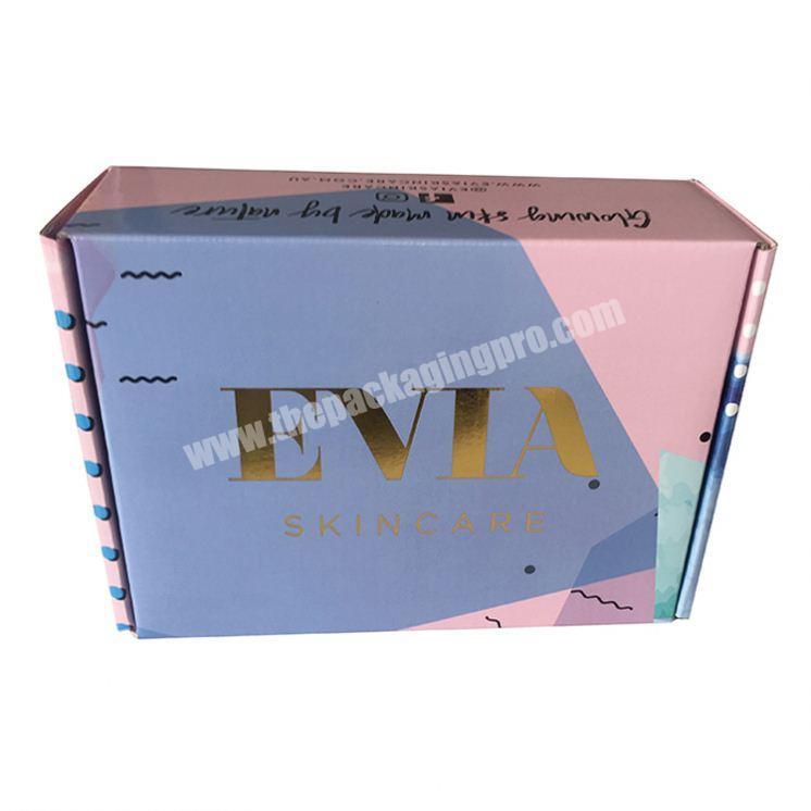 Luxury custom logo hot stamping paper packaging gift boxes