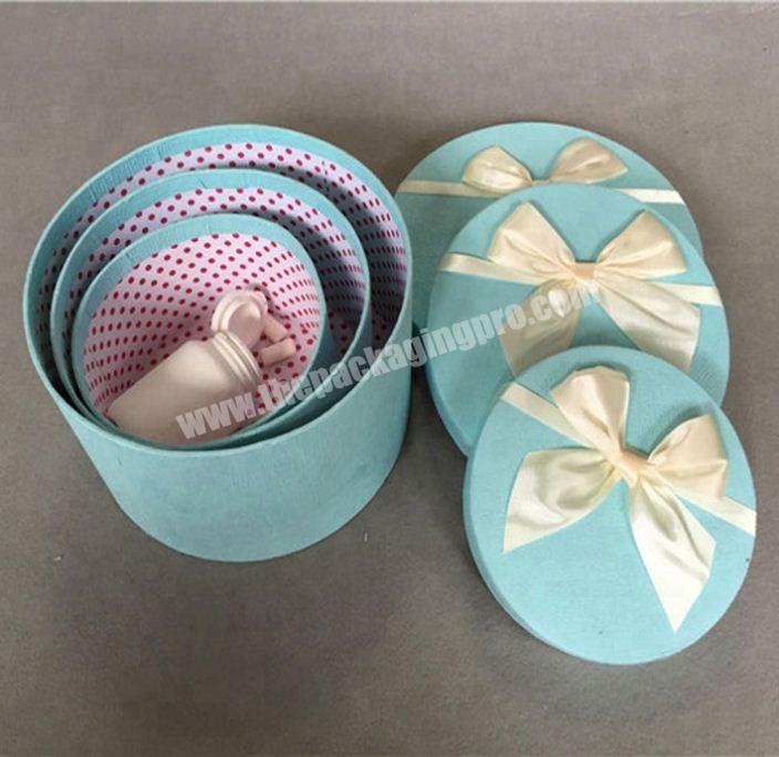 Hot Sale Circle Shape Paper Packaging Boxes Decorated Paper Gift Box with Lids