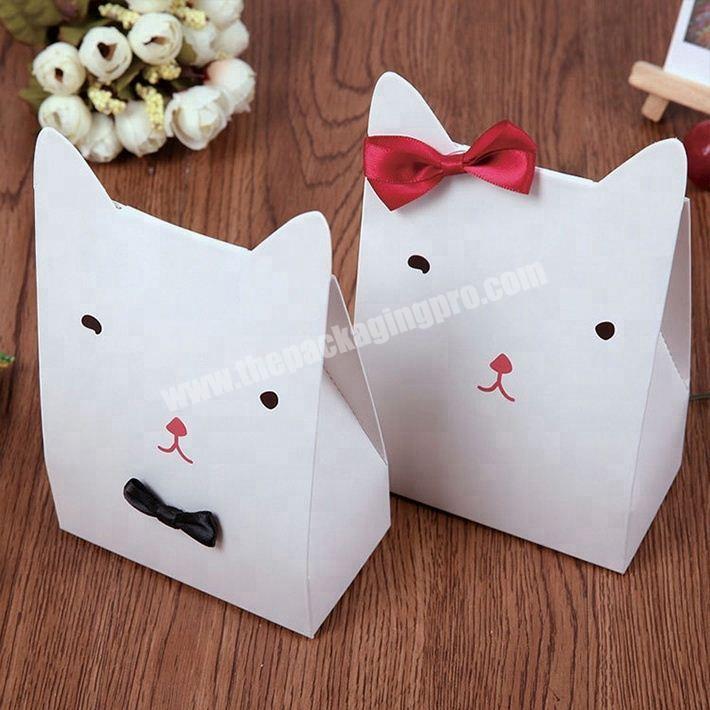 Customized Lovely the Cat Shape Candy/Gift Packaging Boxs