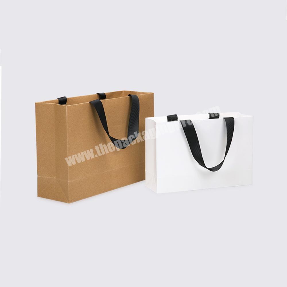 Factory Luxury design custom paper bag wholesale OEM printed custom made paper bag for clothing