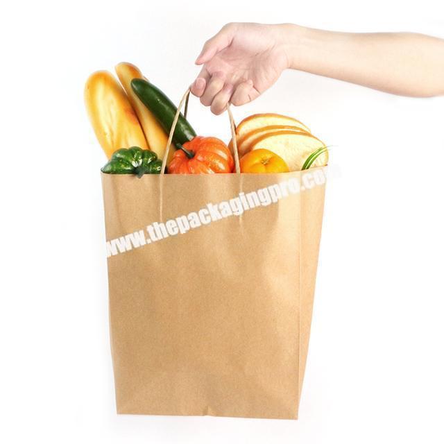 Cheap food packaging bags, kraft paper shopping bag for fruit/vegetable