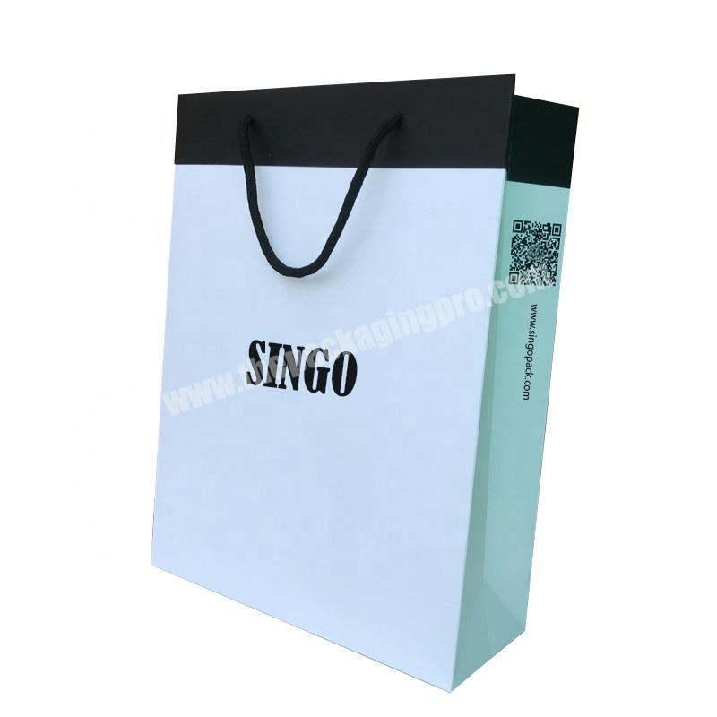 Most Good Feedback Top Quality 2020 Latest Product Art Paper Gift Custom Clothes Bags Garment