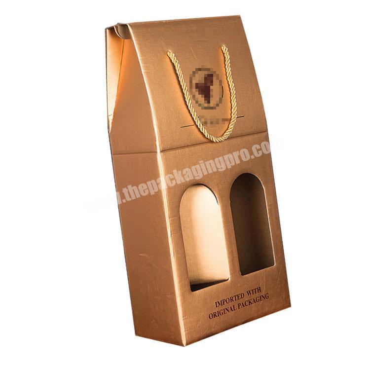 Foldable Cardboard Collapsible Shipping Gift Wine Carton Corrugated Box with high quality