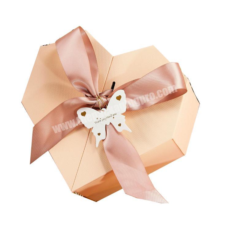 Hard creative heart-shaped gift box wholesale environmental protection low price with high quality