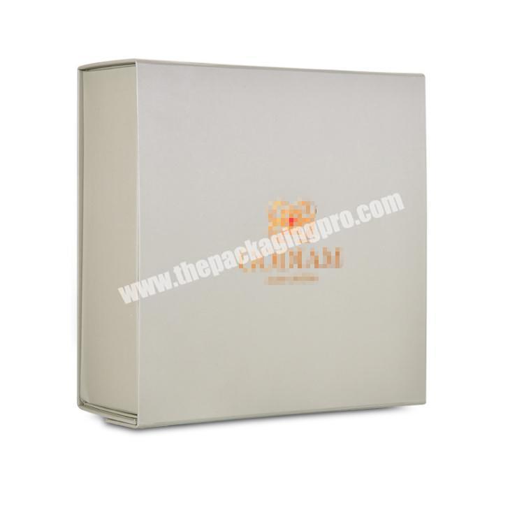 Top grade folding book gift box custom flip flat packing magnetic gift box reusable with high quality