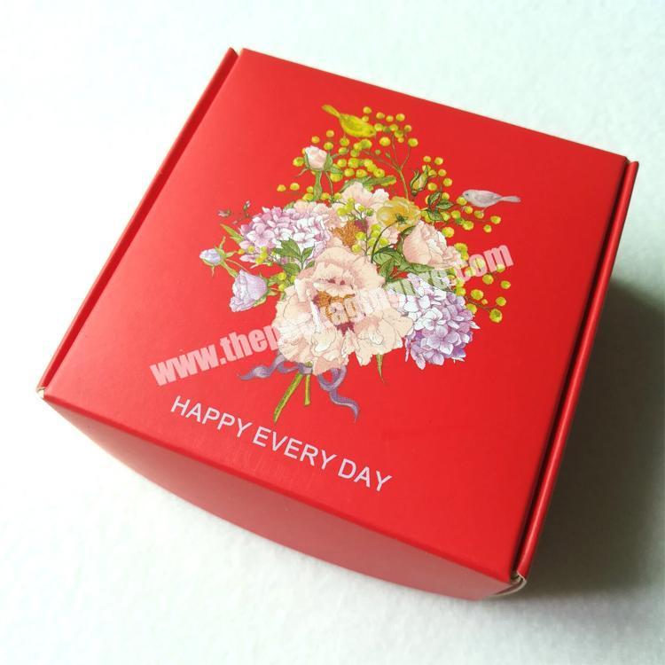 Red holiday gift box foldable high quality gift box Environmentally recyclable