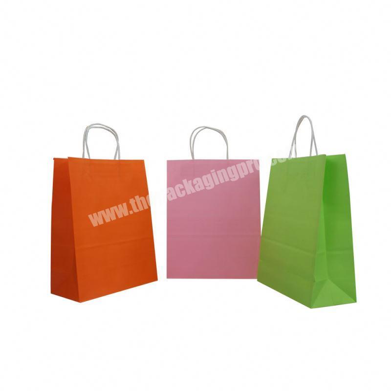 Most popular package bag kraft paper promotional plain kraft paper bag