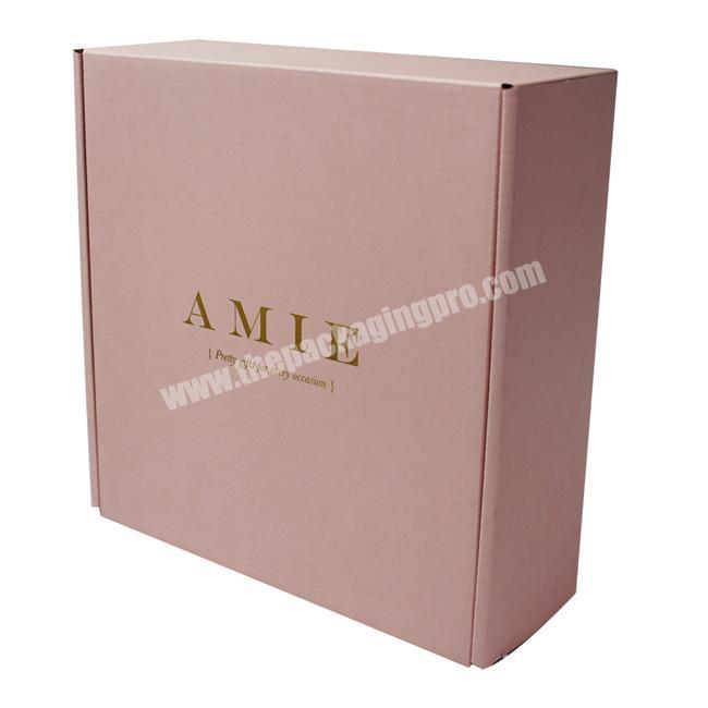 Recycle Printed Export  Corrugated online shopping boxed packaging mailer box makeup shipping paper box
