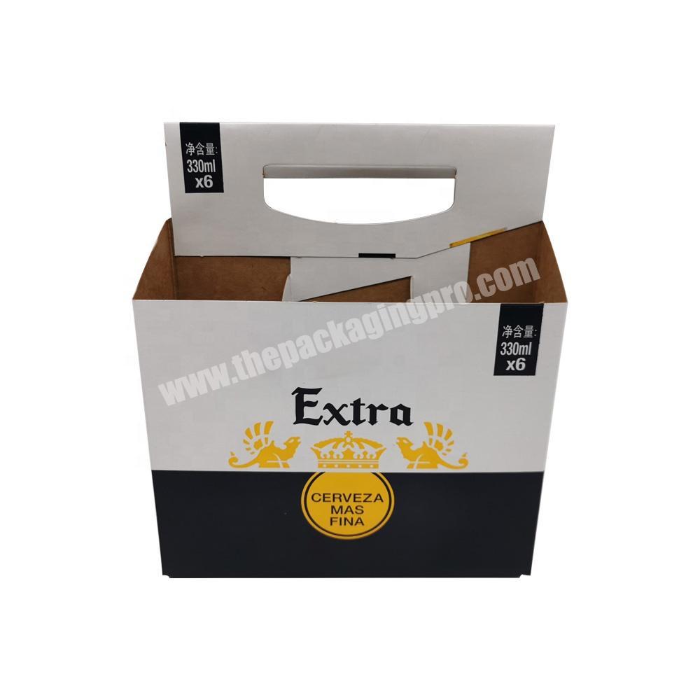 Custom Brown Kraft Paper Beer Wine Display Gift Box Paper for Wine Bottle