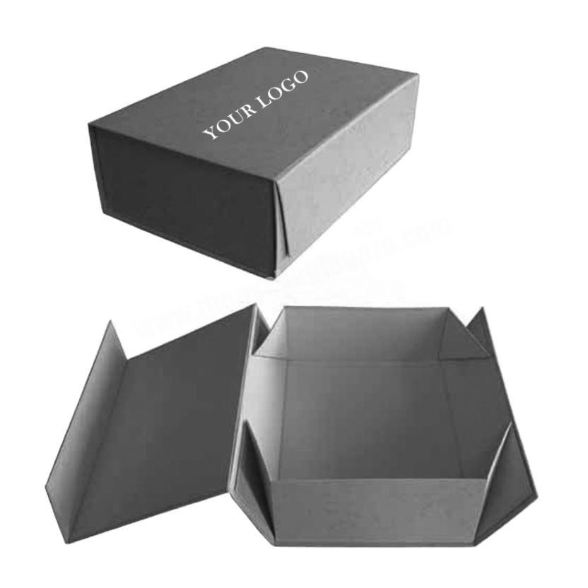 Custom Cardboard Paper Box Packaging Magnetic Folding Box With Ribbon