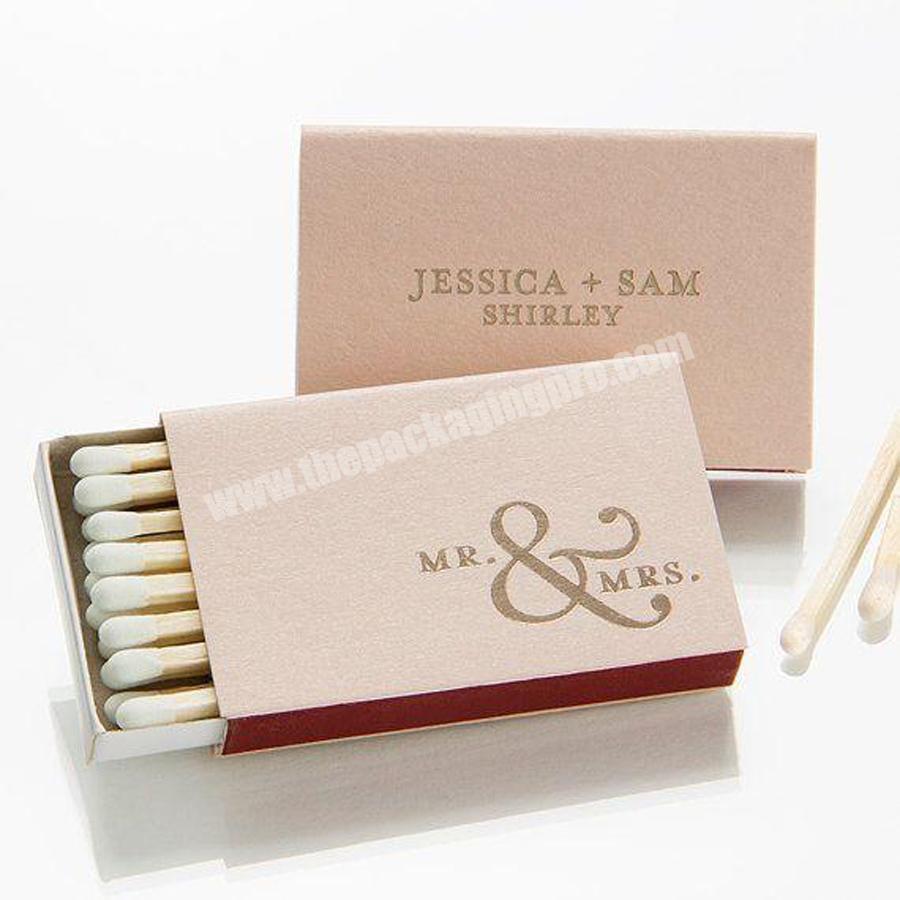 Promotional 110MM Cardboard Match Box Lighter with Wooden Cigar Matches