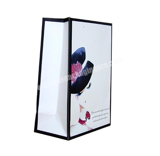 Factory cheap recycle luxury eyebrow hair extension paper packaging bag