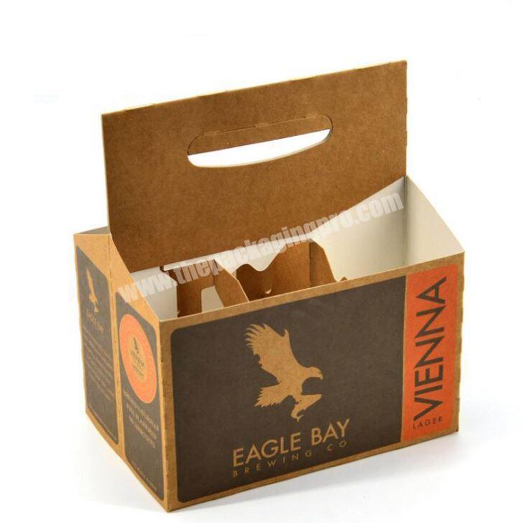 Custom paper beer gift box wholesale cardboard 6 pack bottle beer box