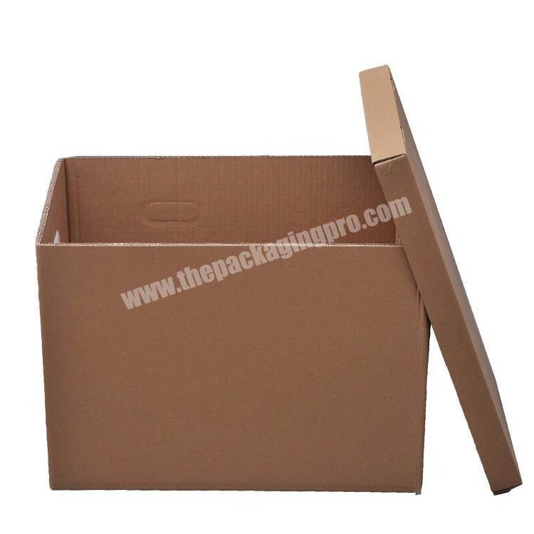 Large Cardboard Recycle Cardboard Storage Box With Handle