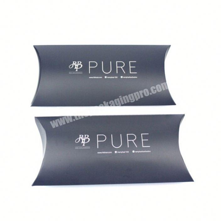 Unique Luxury Black Foldable Pillow Packaging Shipping Boxes