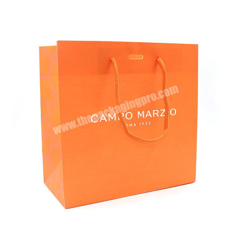 foldable custom printed promotional retail gift paper shopping bag