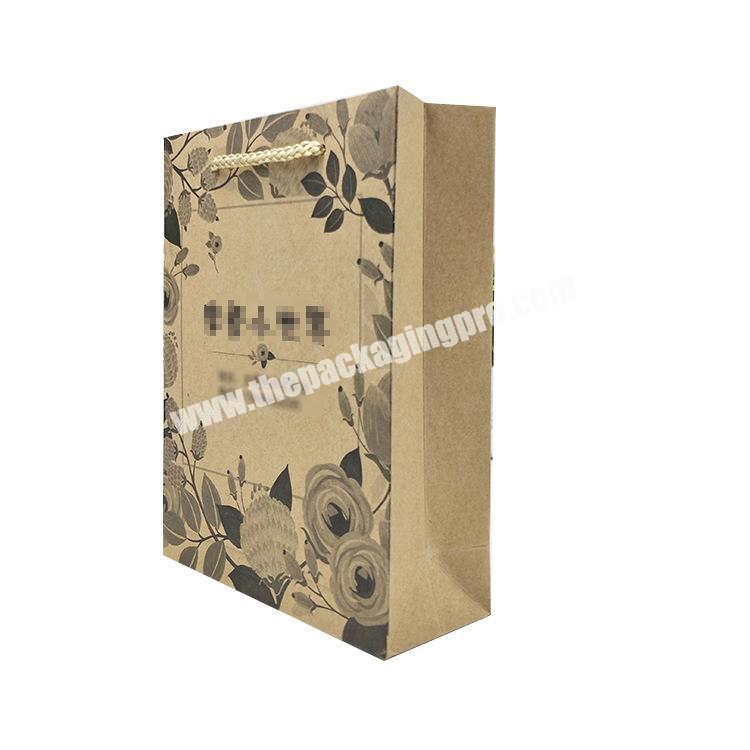 Factory wholesale customized LOGO high quality Craft Cute Eco-friendly Custom Print Gift Paper Bag