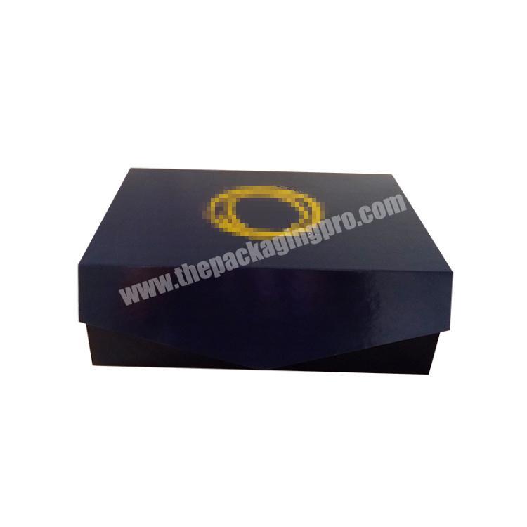 High quality cosmetics gift box folding packaging gift box bronzing LOGO magnetic packaging box custom wholesale