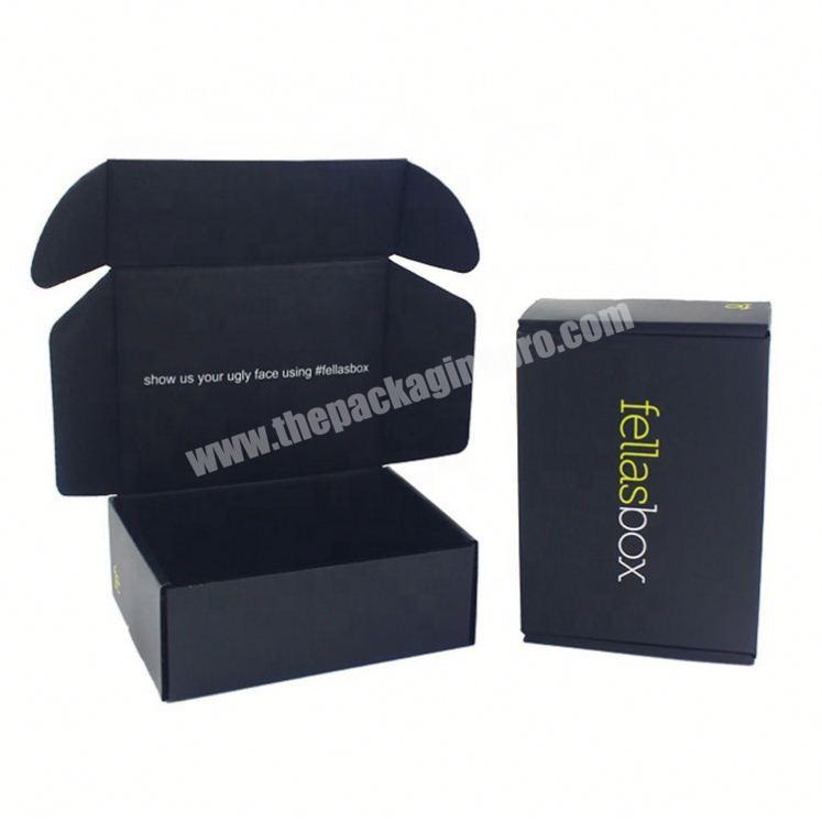 Factory direct price corrugated black mailing box