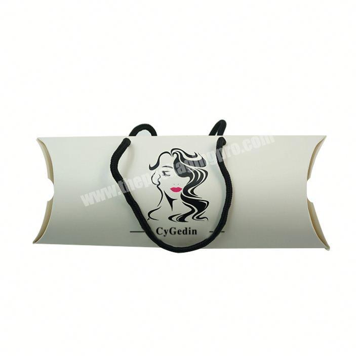 Free Sample Hot Stamping Custom Paper Pillow Box For Hair