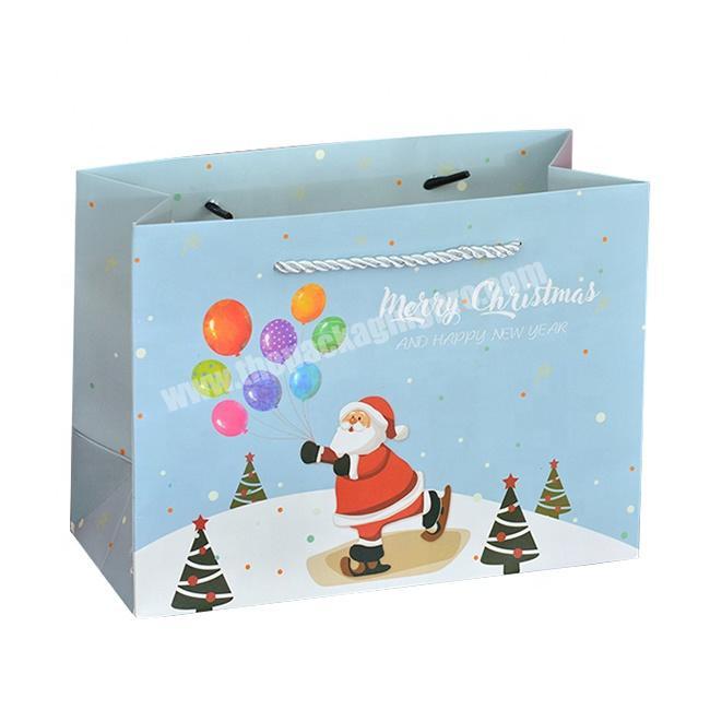 Packaging Customization Paper Bags Gift Bags For Christmas Santa Claus