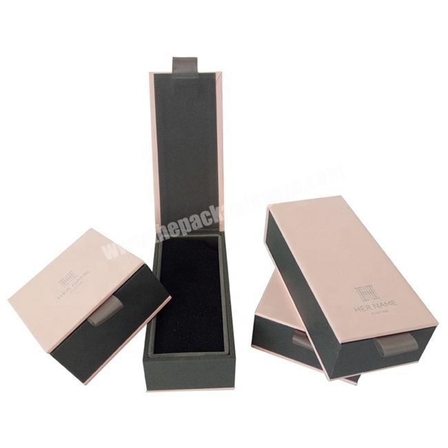 High Quality Pink Wooden Bulk Gift Boxes Paper Cover With Foam Insert