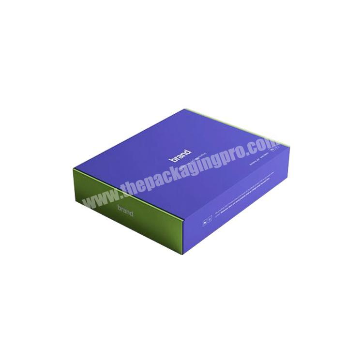 Wholesale Custom Logo Print Purple E Flute Corrugated Cardboard Box Packaging
