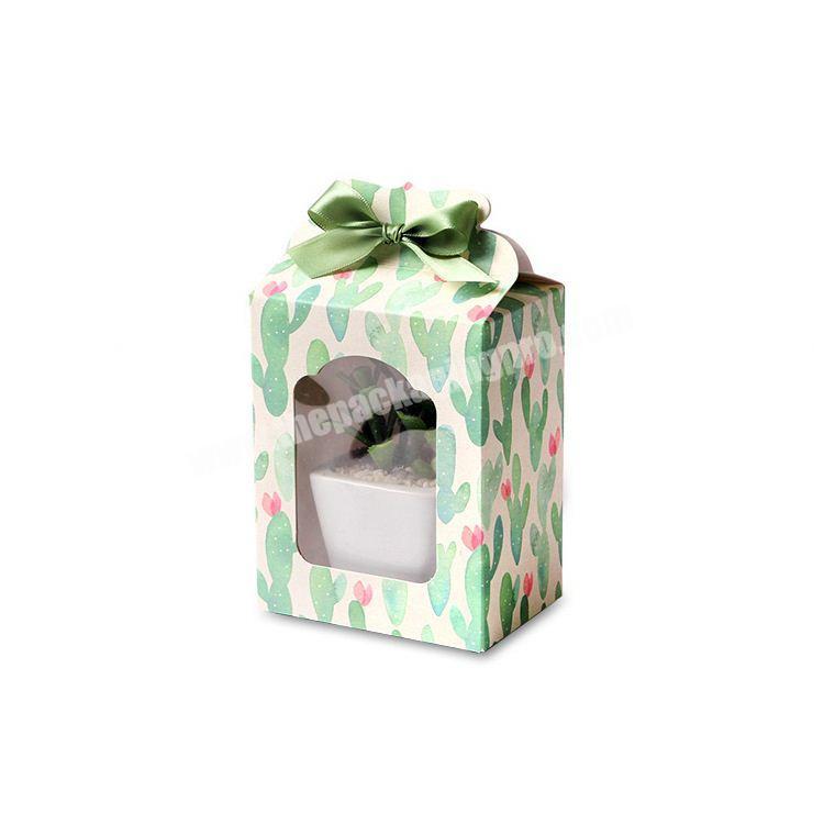 Fashionable Gift Box Packaging Tied a Bow With Window