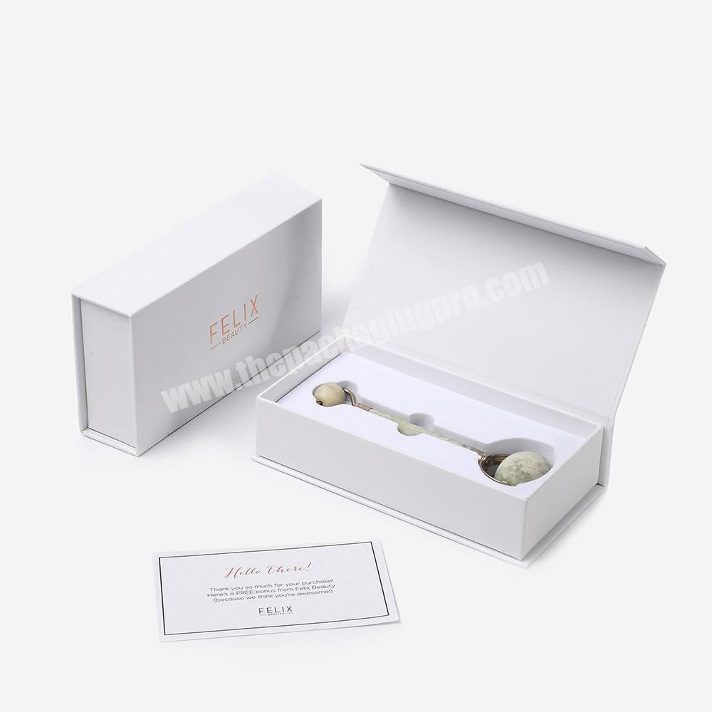 Custom Logo Facial Skin Care Packaging Magnetic Closure Gift Box for Jade Roller and Gua Sha Box