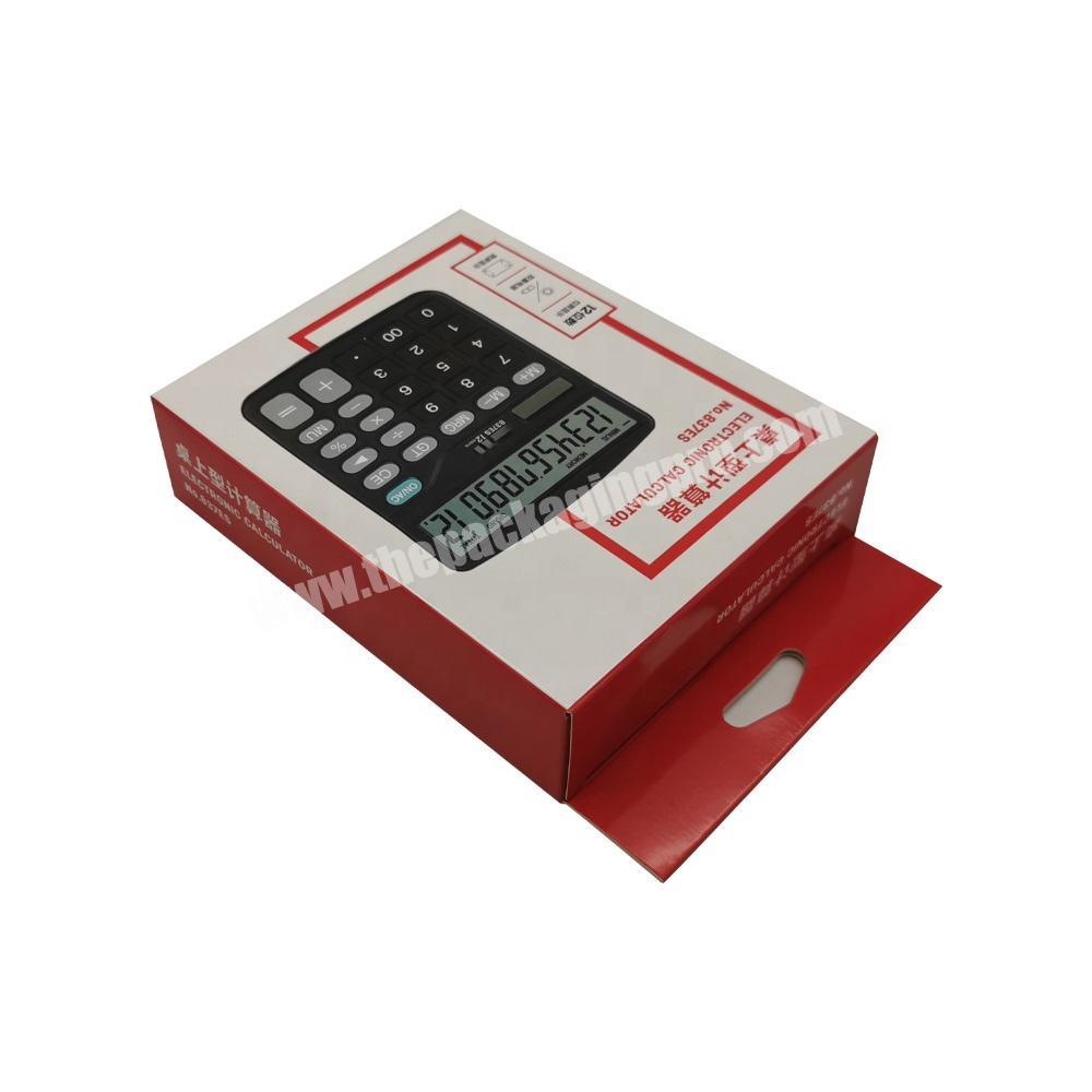 Custom Cheap Office Tea Bag Cardboard Paper Box Small for Electronic Calculator