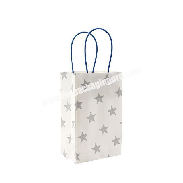 Custom logo printed recycle paper gift bags for Small adorn article