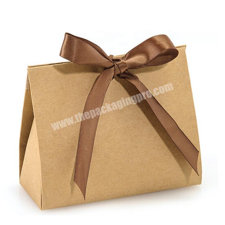China Manufacturers Wholesale Custom Luxury Paper Bag Gift Bags No Handles Silk Ribbon Decorative