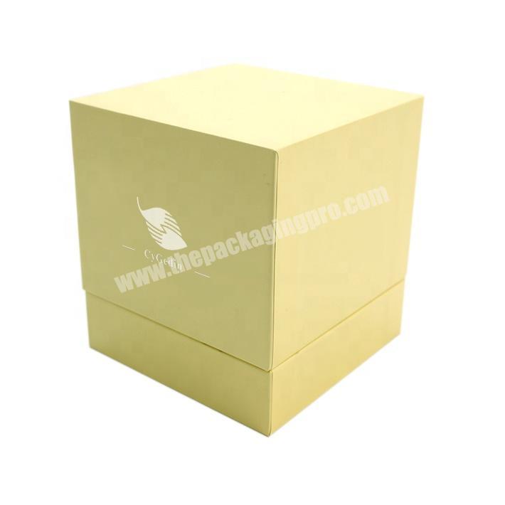 Hot Selling Product Golden Circular Luxury Rigid Packaging Box For Candle