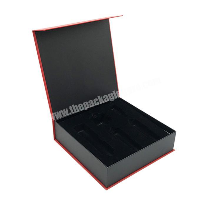 Art Paper custom packaging clamshell book shape gift box with magnet