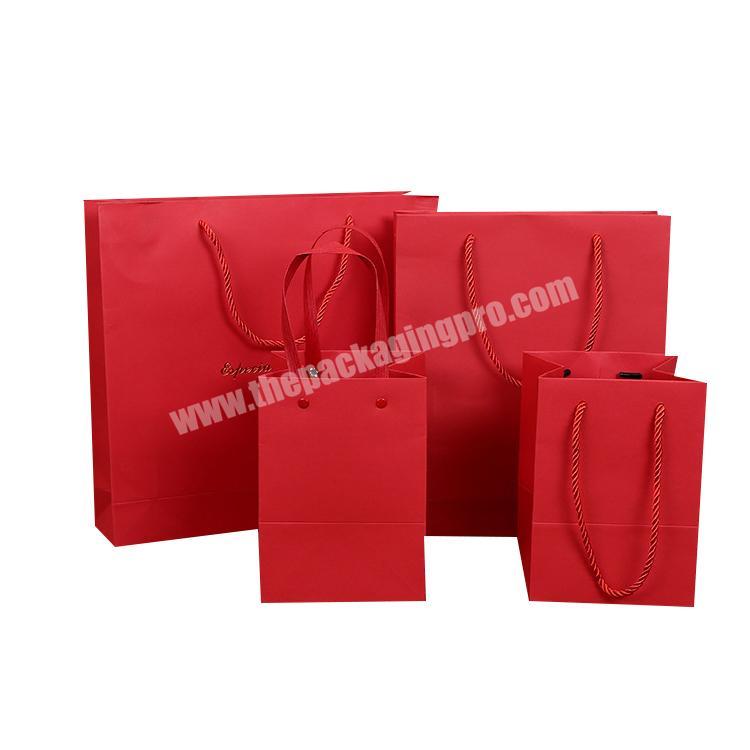 Wholesale custom color Custom Small Gift Wedding Gift Paper Bag with high quality